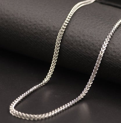 FOXTAIL CHAIN 4MM SILVER (STEEL)