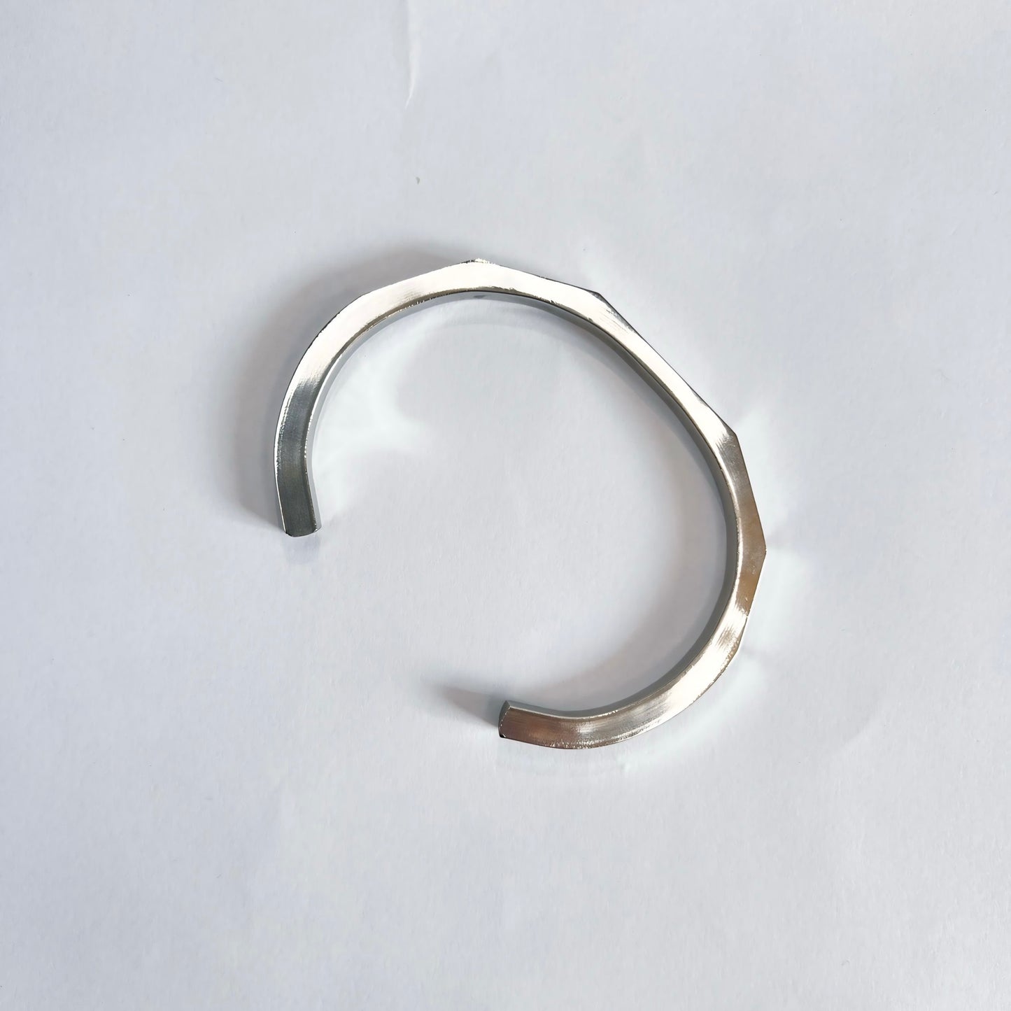 SILVER CUTS CUFF BRACELET