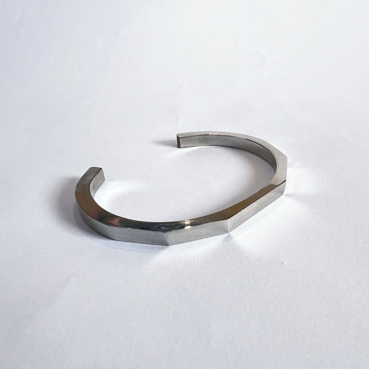 SILVER CUTS CUFF BRACELET